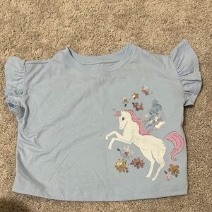Jumping Beans Light Blue Unicorn Tee